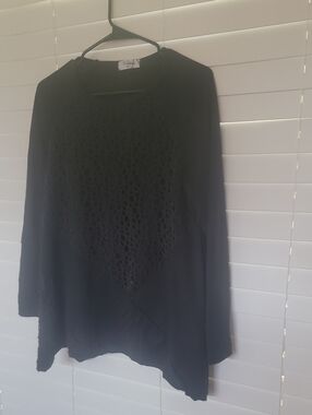 Venezia Black Crochet-Detail Long Sleeve Tunic Box 005